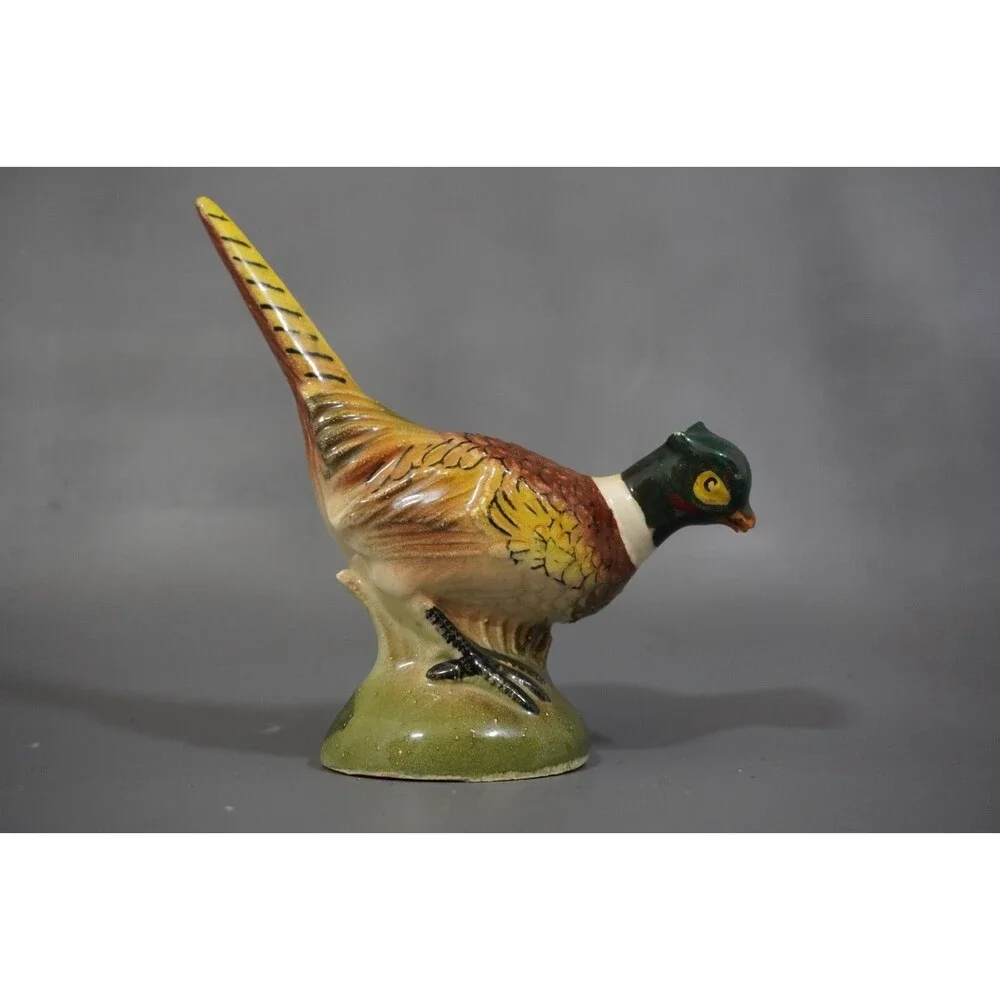 Vintage Mid-Century Japanese Ceramic Ringneck Pheasant Salt Pepper Shaker Figure
